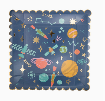 Space Pattern Square Plate