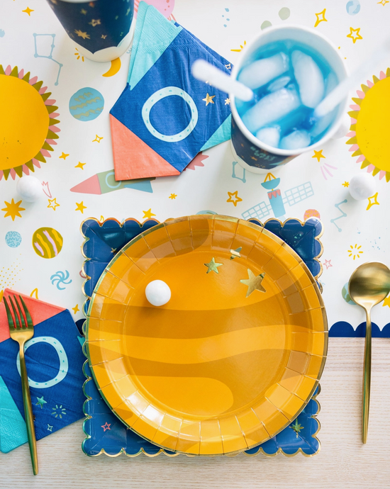 Load image into Gallery viewer, Space Paper Table Runner
