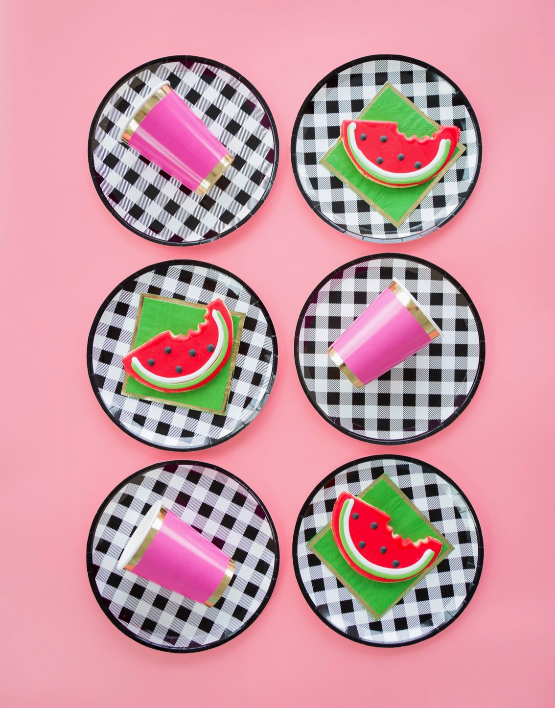 Hey Bae-Bee, Gingham Dinner Plates
