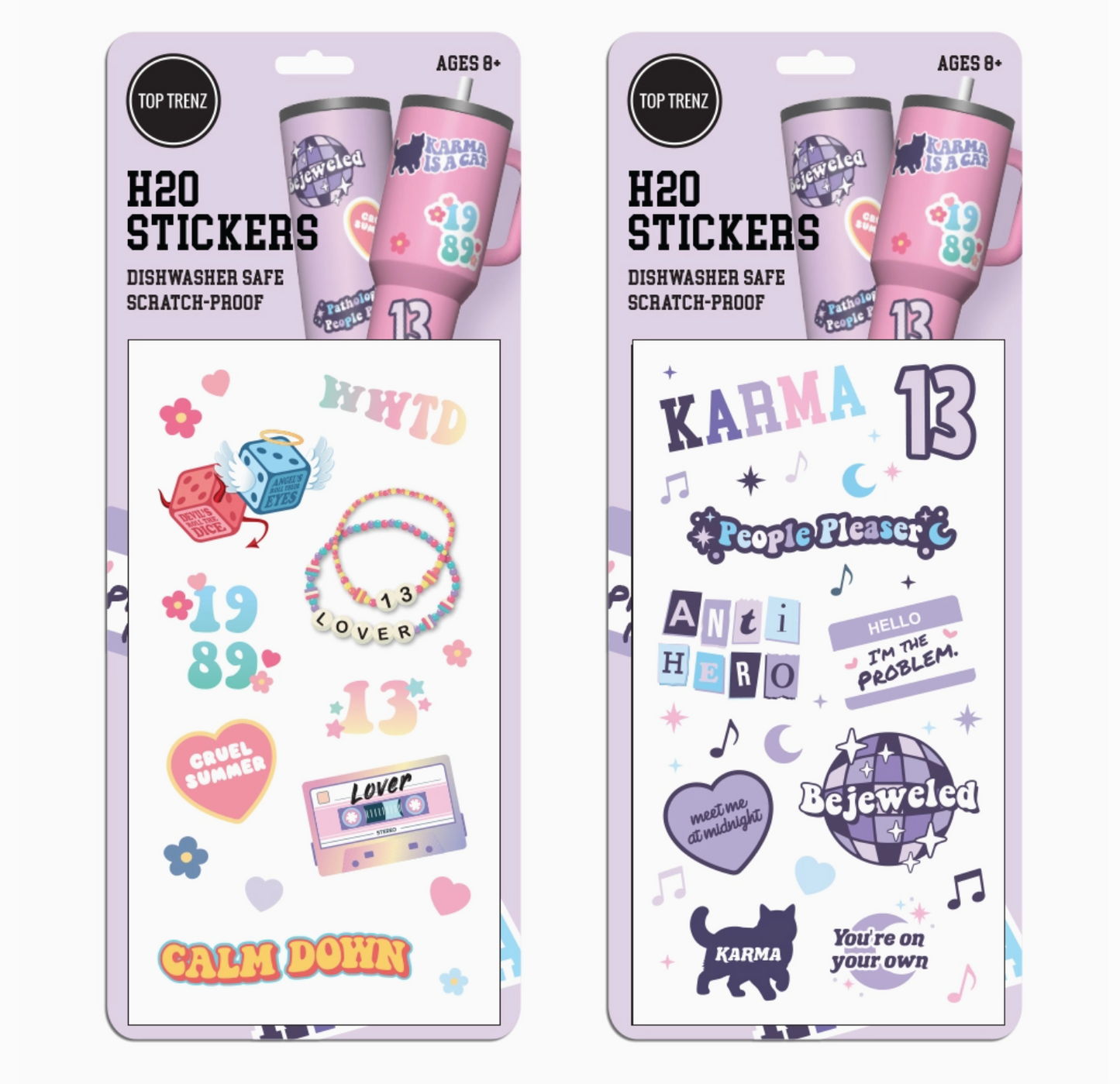 H20 Flask Vinyl Sticker Sheet - Era Edition