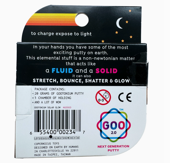Gootonium: Glowing Orange Solar Putty