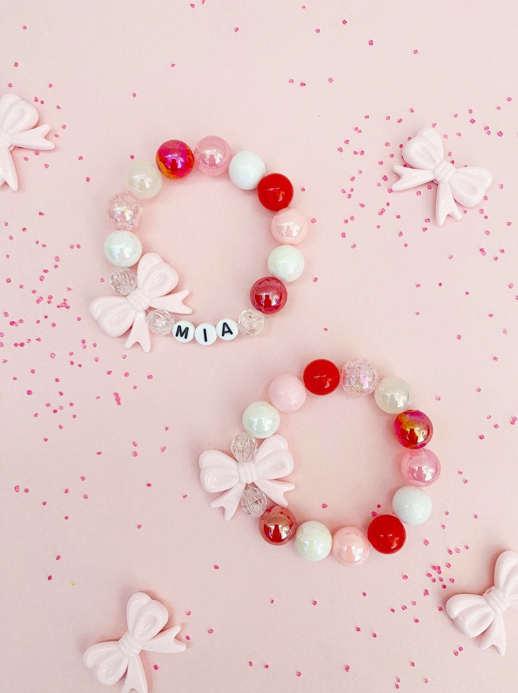 Pretty Pink Bow Bracelet
