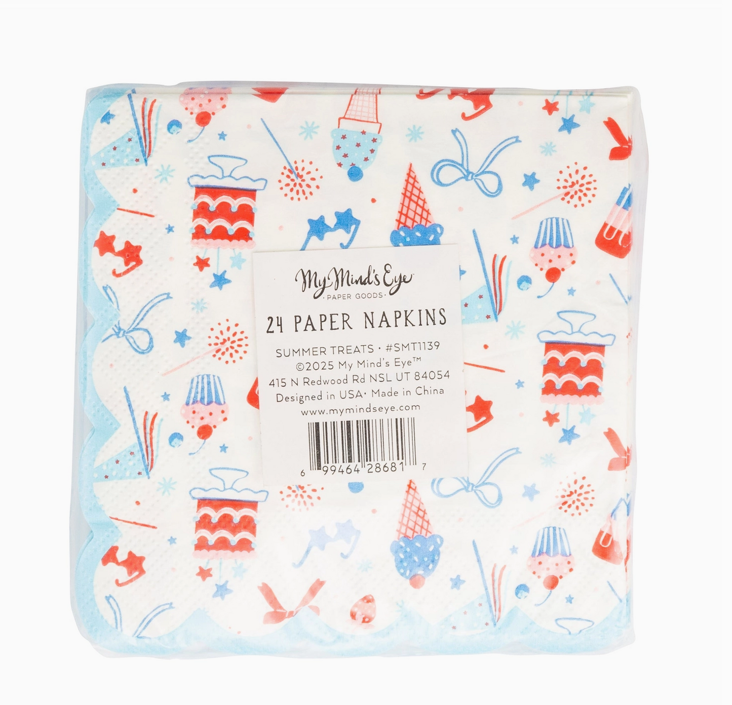 Summertime Pattern Cocktail Napkin