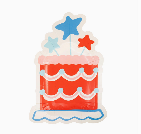 Summer Cake Shaped 11" Paper Plate