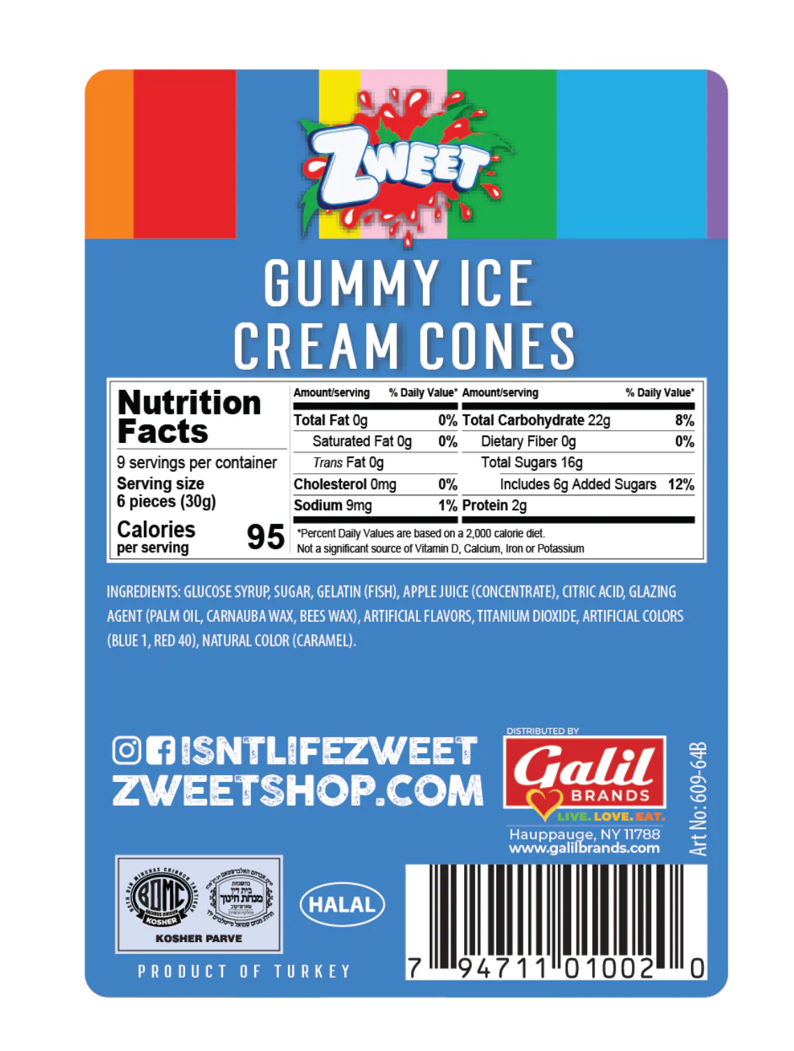 Zweet Gummy Ice Cream Cones