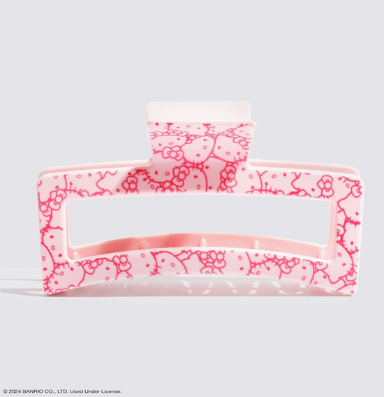 Hello Kitty X Kitsch Recycled Jumbo Open Clawclip-Pink Kitty
