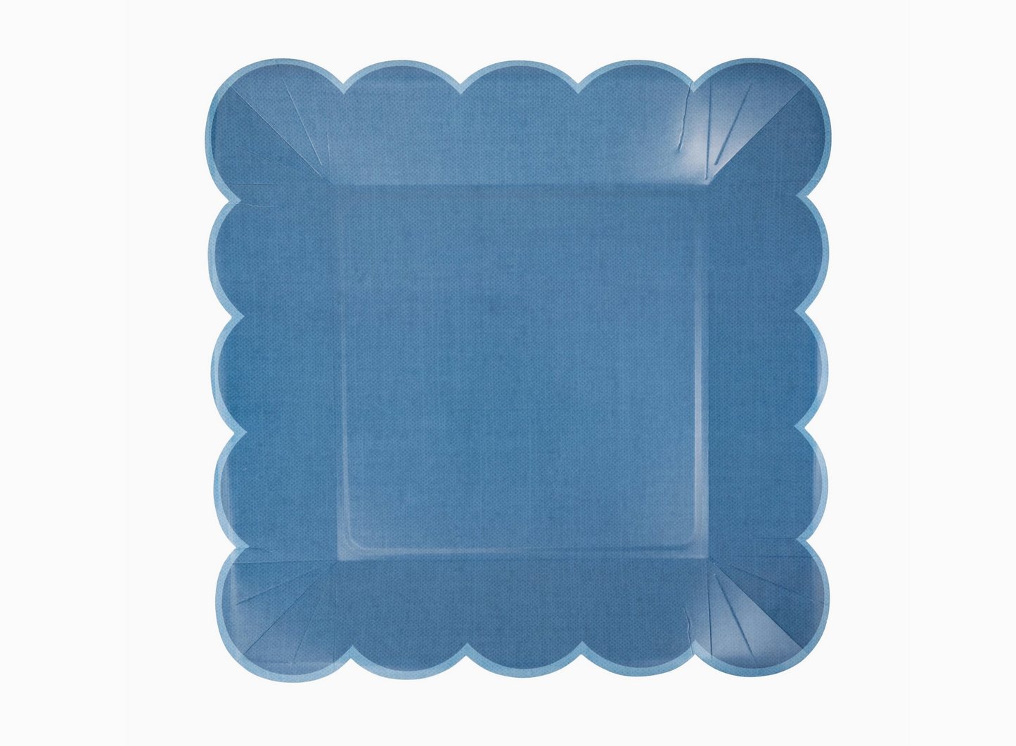 Hamptons Blue Large Scallop 11" Paper Plate