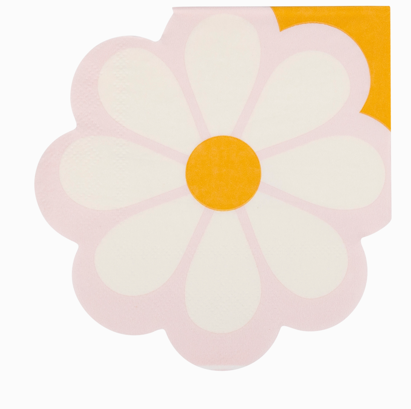 Disco Daisy Shaped Cocktail Napkin