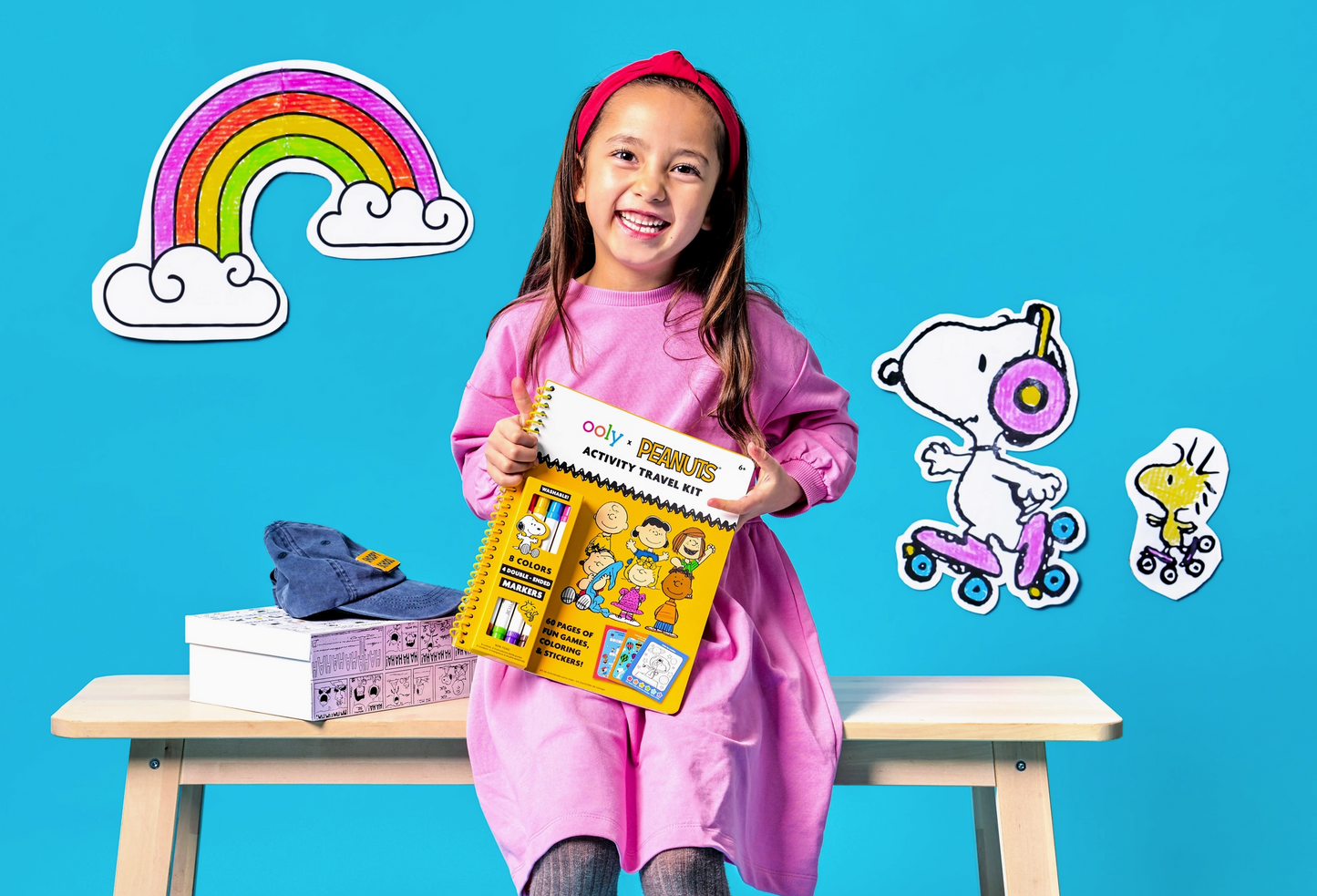 OOLY X Peanuts Activity Travel Kit & Double-Ended Markers
