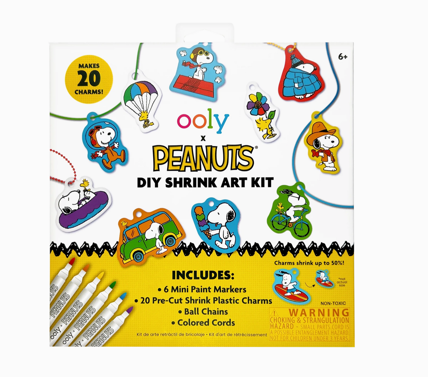 OOLY X Peanuts Diy Shrink Art Kit
