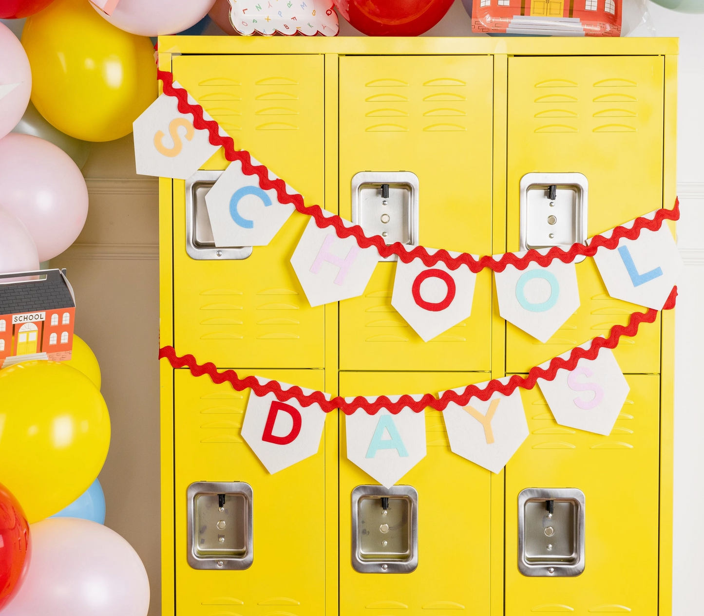 School Days Felt Banner
