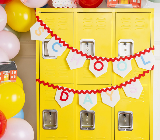 School Days Felt Banner