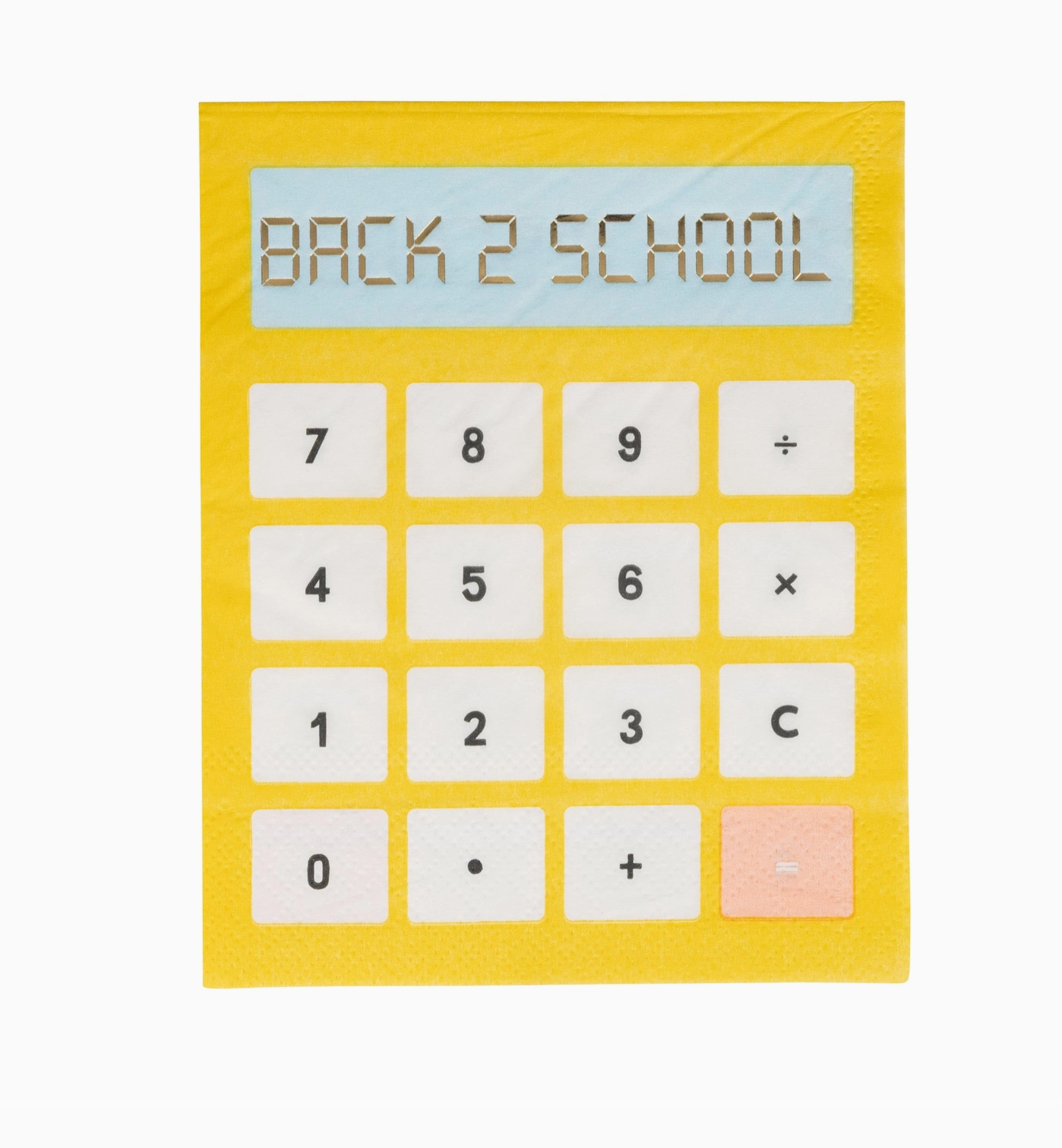 Calculator Paper Guest Napkin