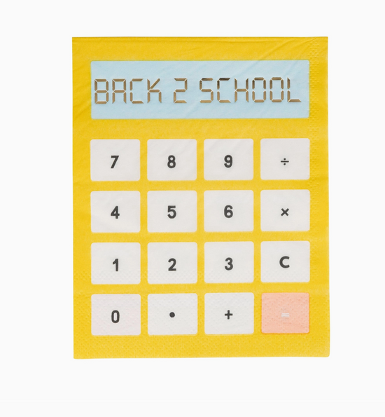 Calculator Paper Guest Napkin
