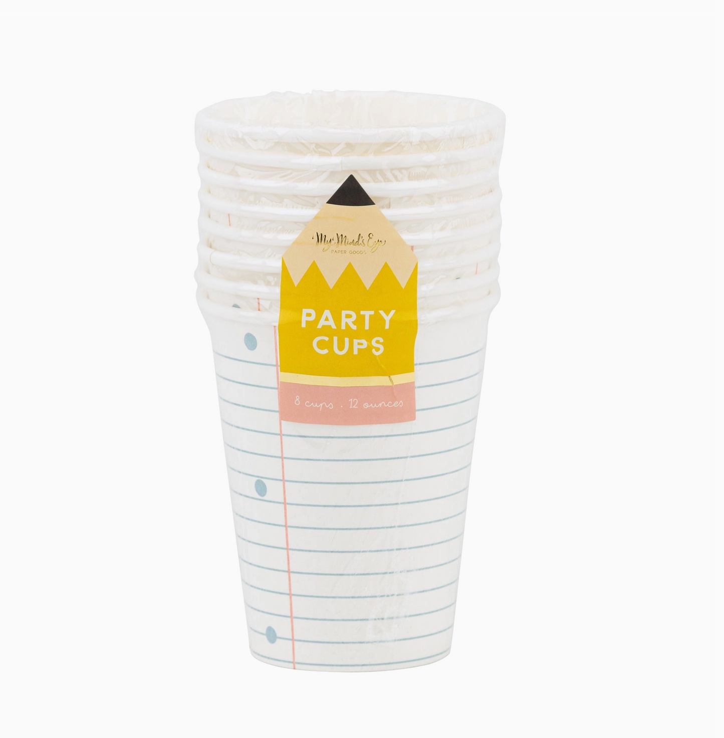 Lined Paper Design Paper Cup