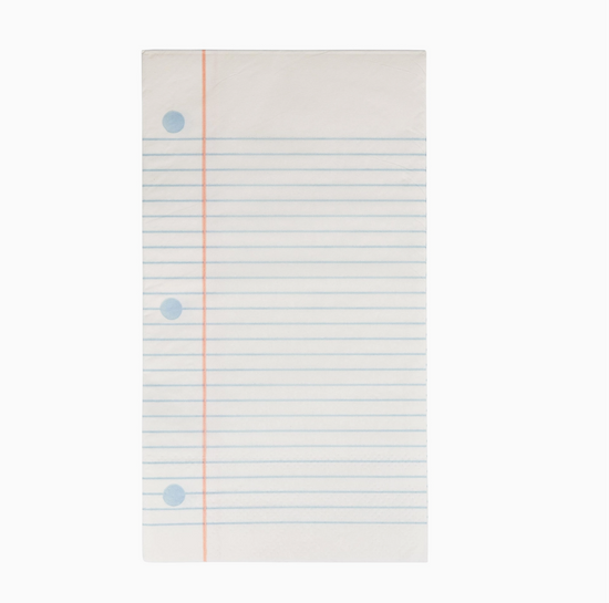 Notebook Paper Dinner Napkin