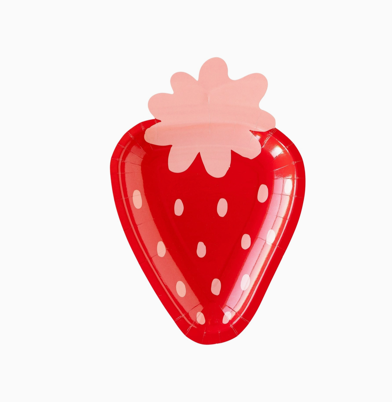 Strawberry Shaped Paper Plate