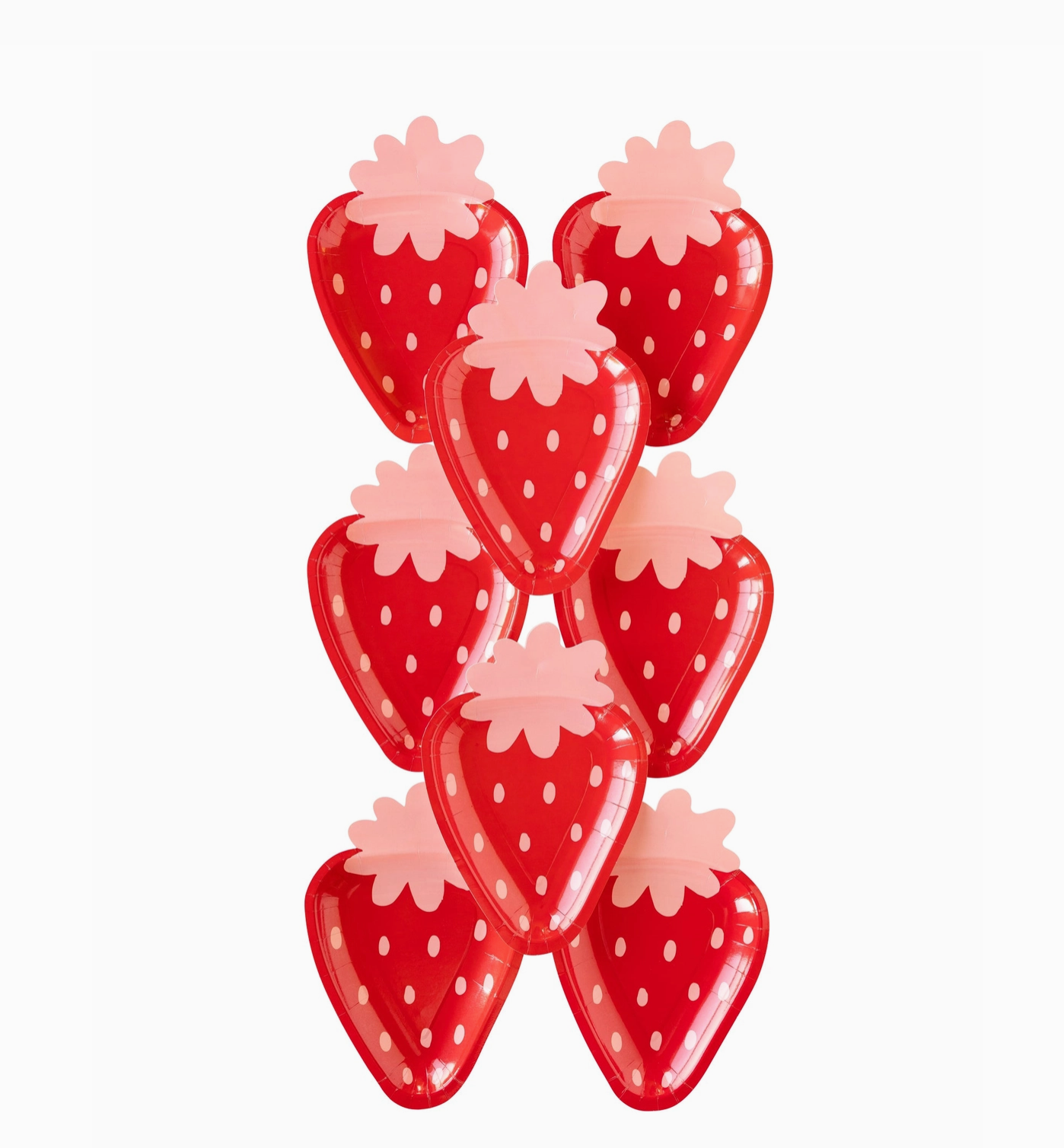 Strawberry Shaped Paper Plate