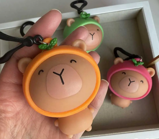 Fo Sqweezy Capybara Squish Keychains