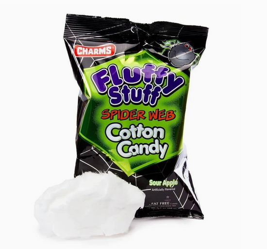 Charms Fluffy Stuff Spider Web Cotton Candy