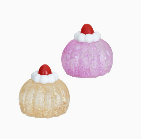 Pre-Made Holiday Party Favor – Tea Squishies and Baking Spirits Bright Sticker Set