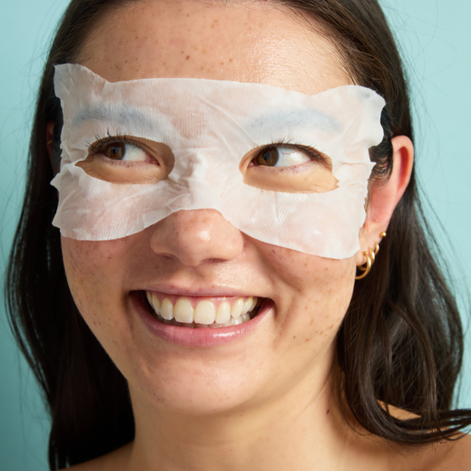 Squishmallows x TONYMOLY Eye Masks: Cam Purrfect Coconut Hydrating
