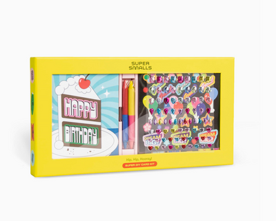 Super Smalls children's stationery set packaging with colorful design on a white background