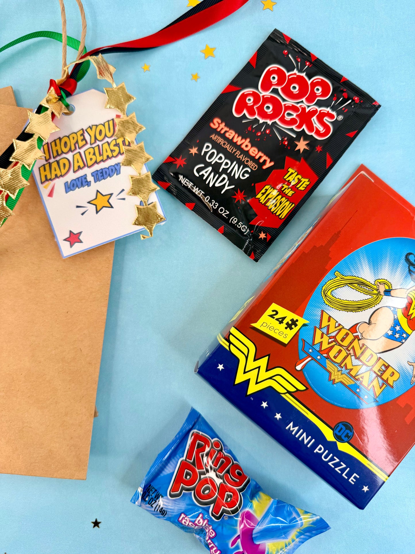 Superhero POW! Party Favor Bags – Set of 6