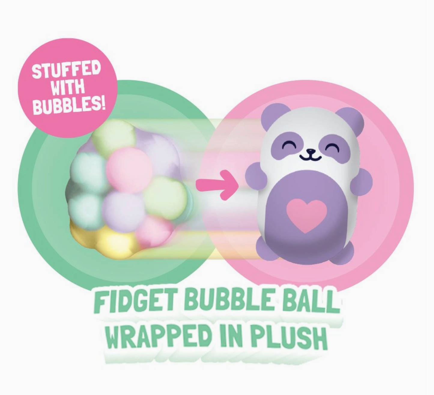 Bubble Stuffed Squishy Friends - Bunny Edition