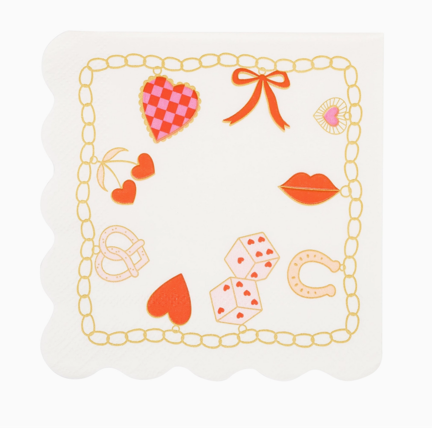 Valentines Charm Cocktail Napkin