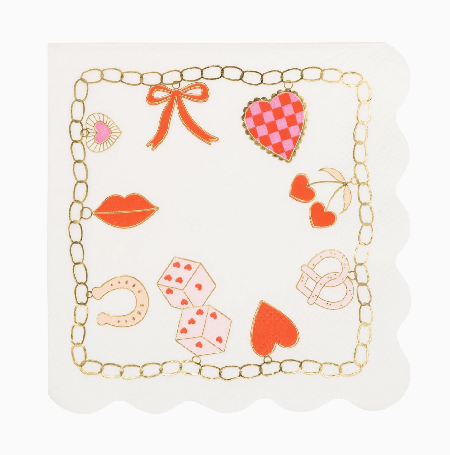 Valentines Charm Cocktail Napkin