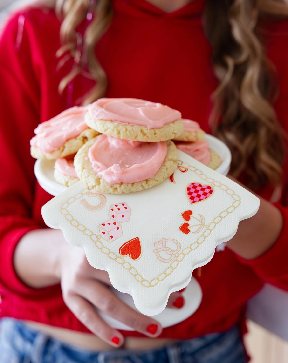 Valentines Charm Cocktail Napkin