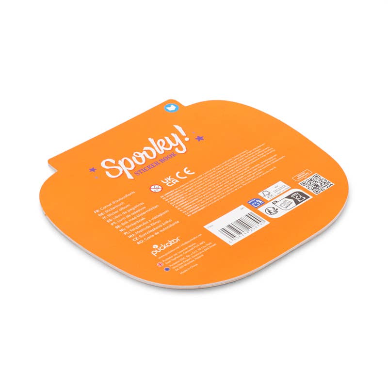 Spooky Stickers in Pumpkin Shaped Sticker Book