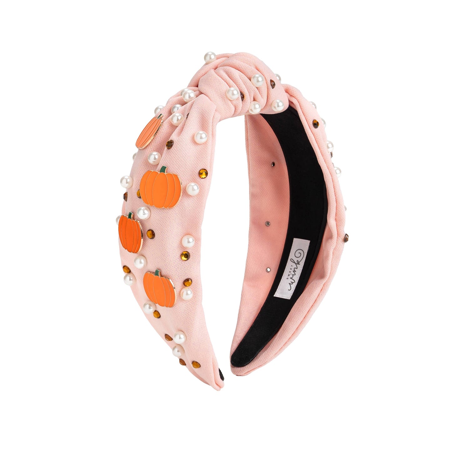 Pumpkin Pearl Gemstone Headband - Kids Hair Accessories: Small