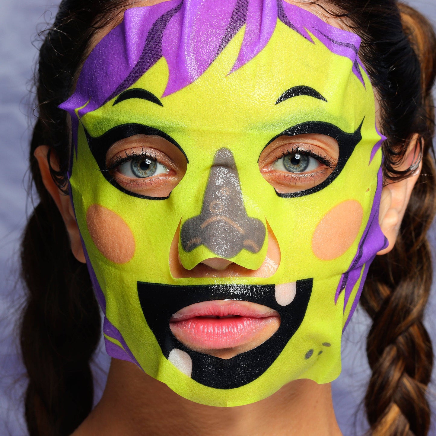Hocus Glow-cus Glowing Witch Halloween Face Mask: Single Mask