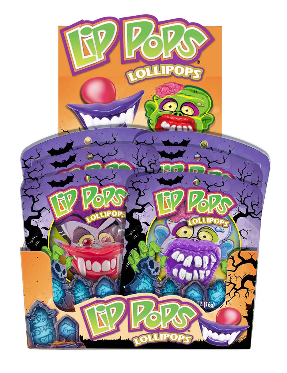 Spooky Lip Pops, 12ct