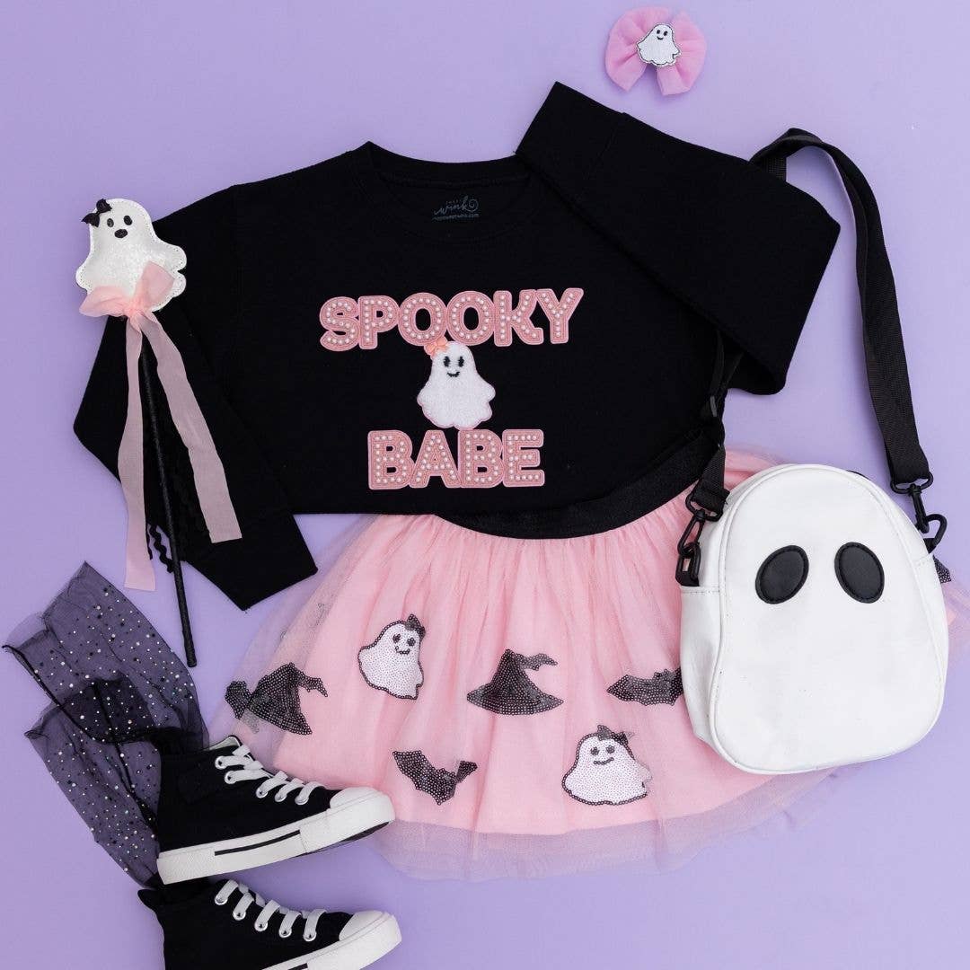 Coquette Ghost Halloween Wand - Toy Wand