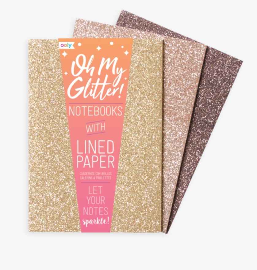 Oh My Glitter Notebooks - 3 pack