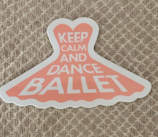 Keep Calm and Dance Vinyl Sticker