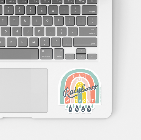 Load image into Gallery viewer, No Rainbows without Rain - Vinyl Sticker

