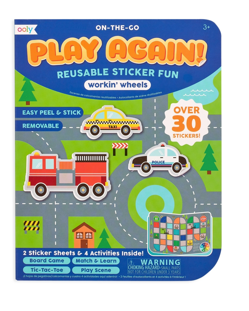 Play Again! Working Wheels Mini On-The-Go Activity Kit