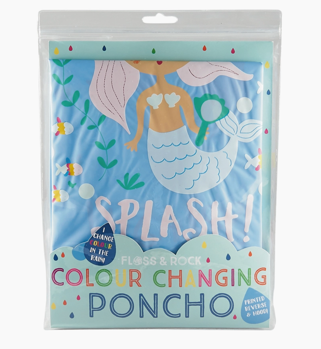 Mermaid Color Changing Poncho