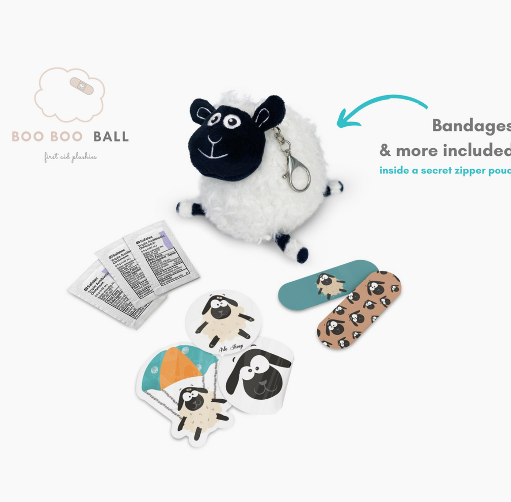 ITTY BITTY Boo Boo Ball Keychain Arlo Sheep