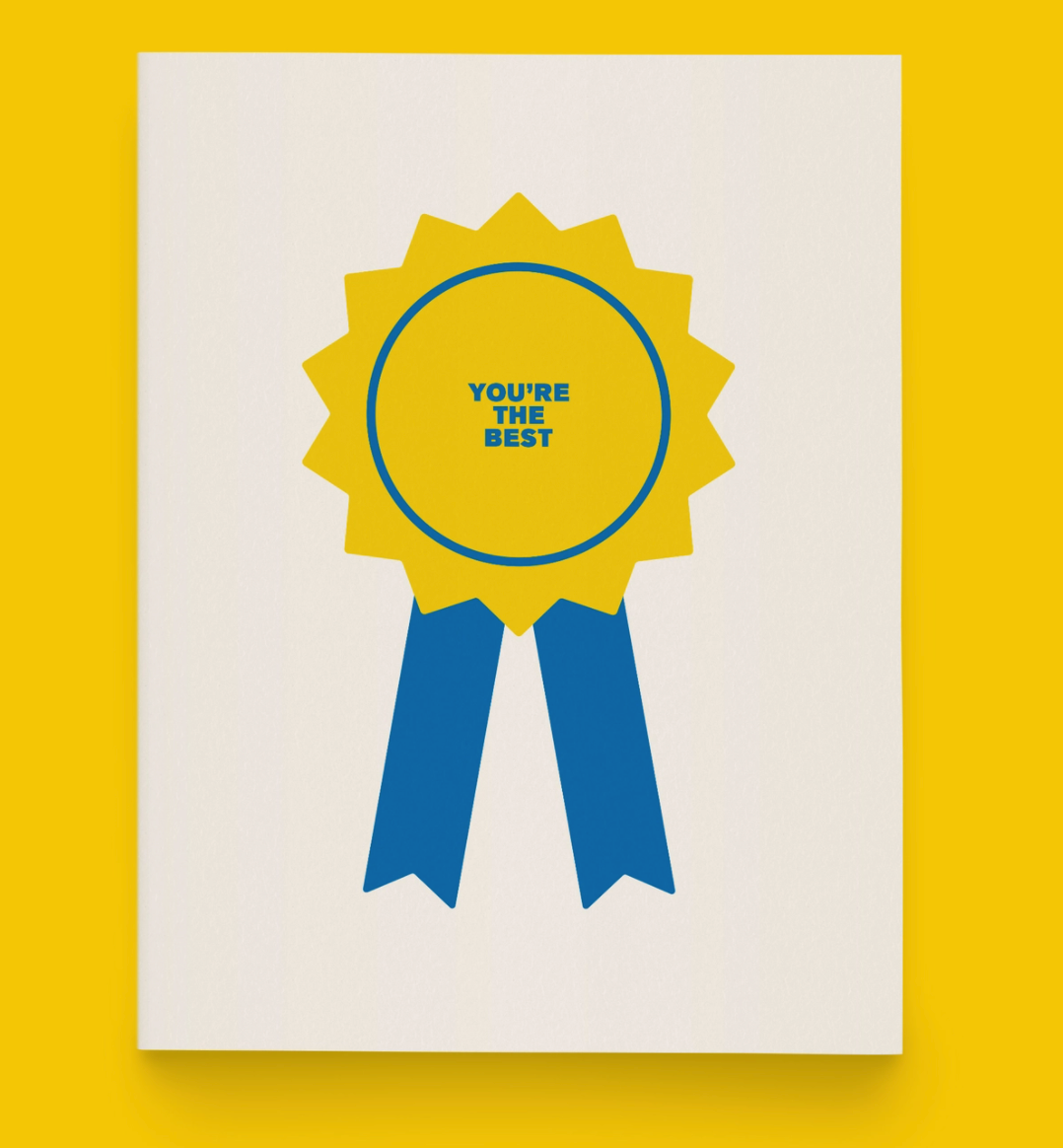 You're the Best Ribbon Greeting Card