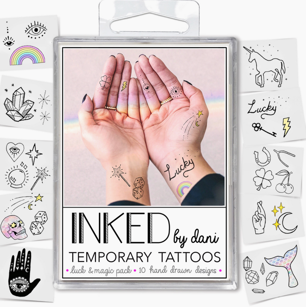 Inked By Dani - Luck & Magic Temporary Tattoo Pack