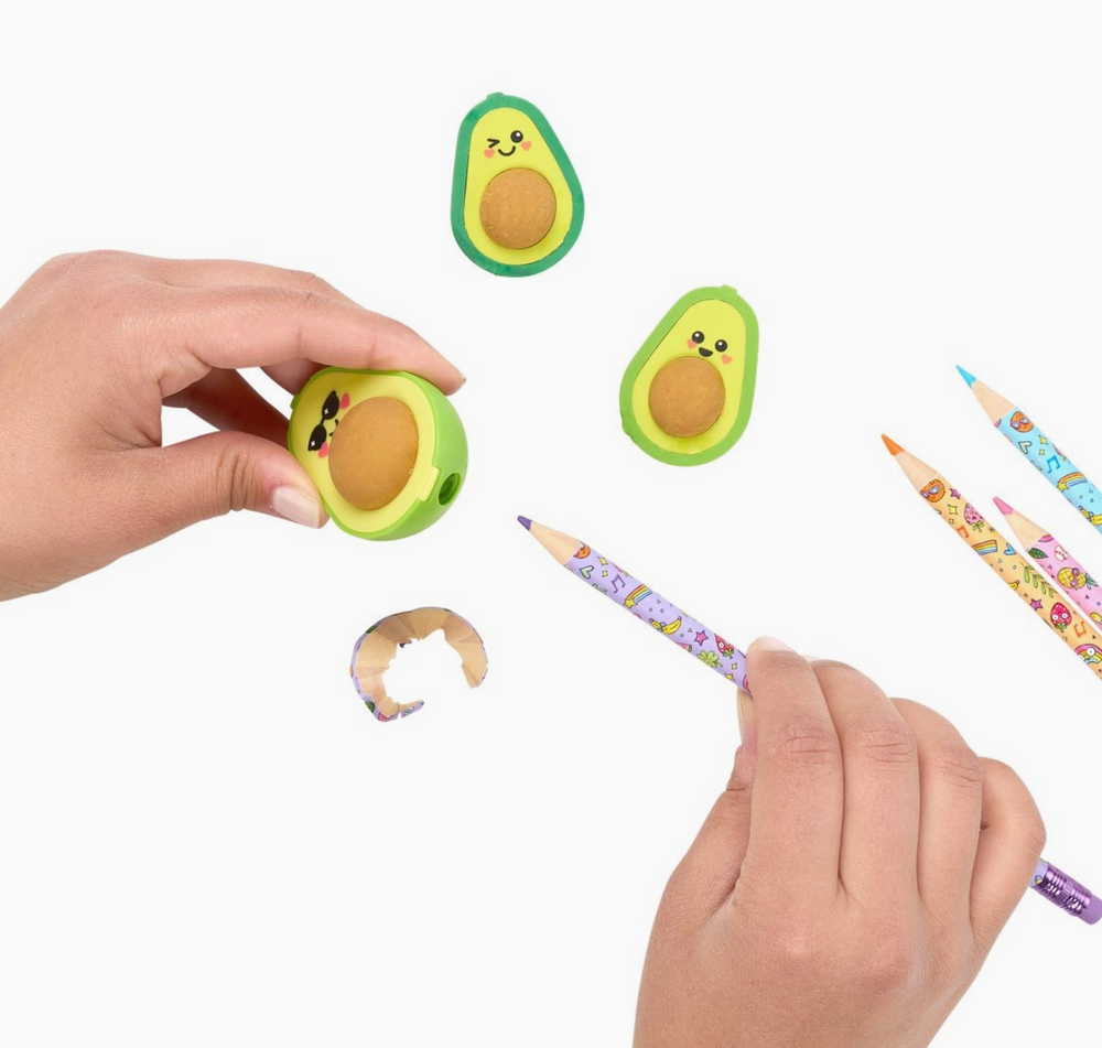 
            
                Load image into Gallery viewer, Avocado Love Eraser and Sharpener - set of 3
            
        