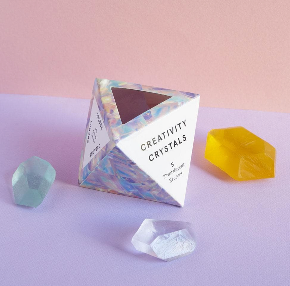 
            
                Load image into Gallery viewer, Creativity Crystals 5 Translucent Erasers
            
        