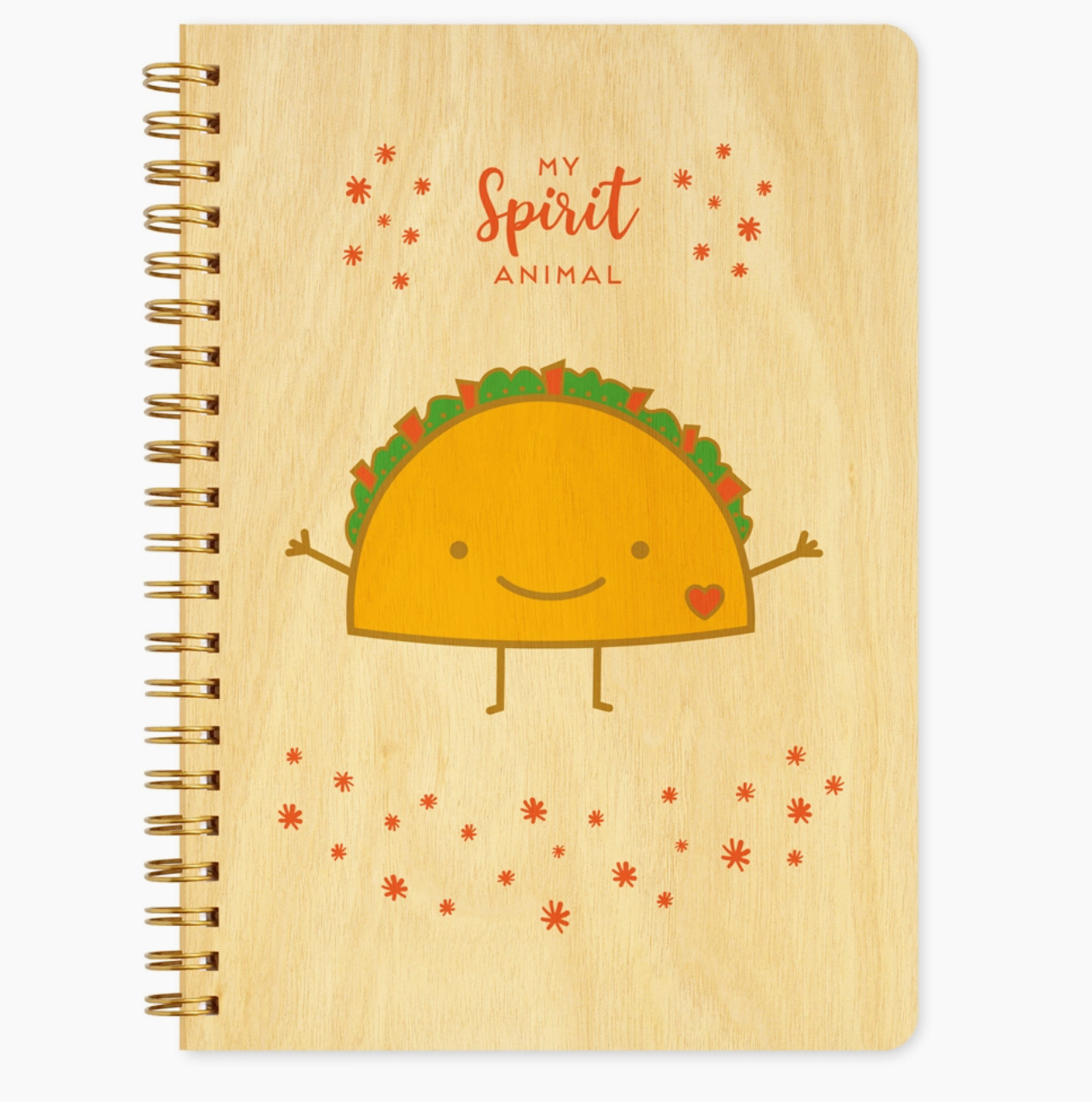 Load image into Gallery viewer, Taco Spirit Animal Wood Journal
