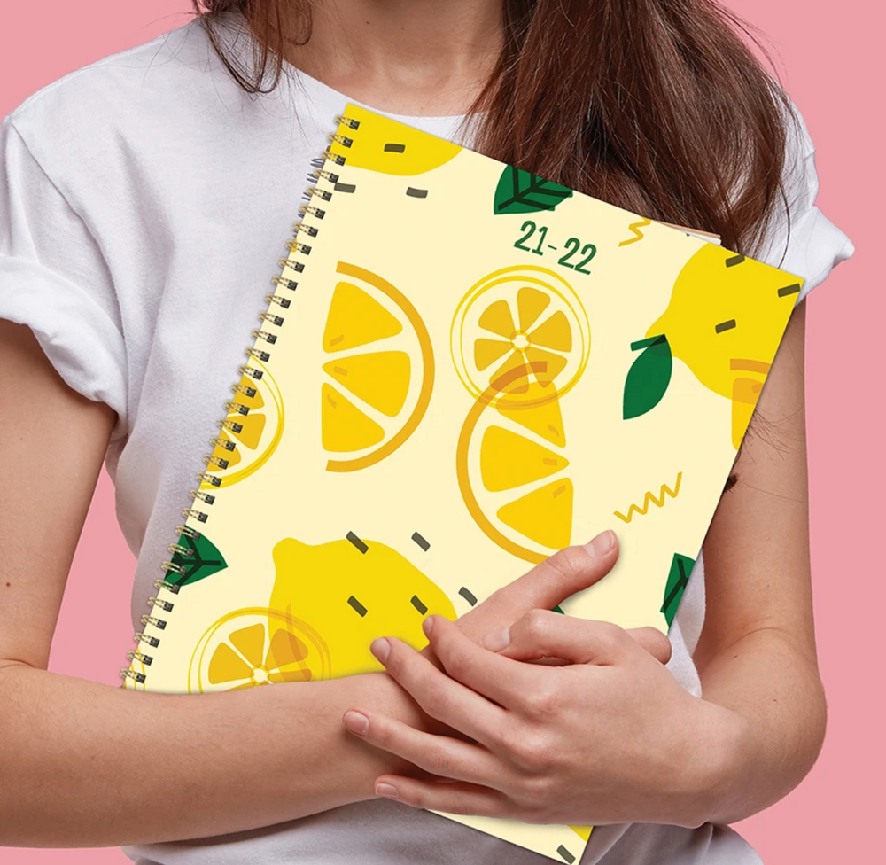 Make Lemonade Large Daily Weekly Monthly Planner + Coordinating Planning Stickers