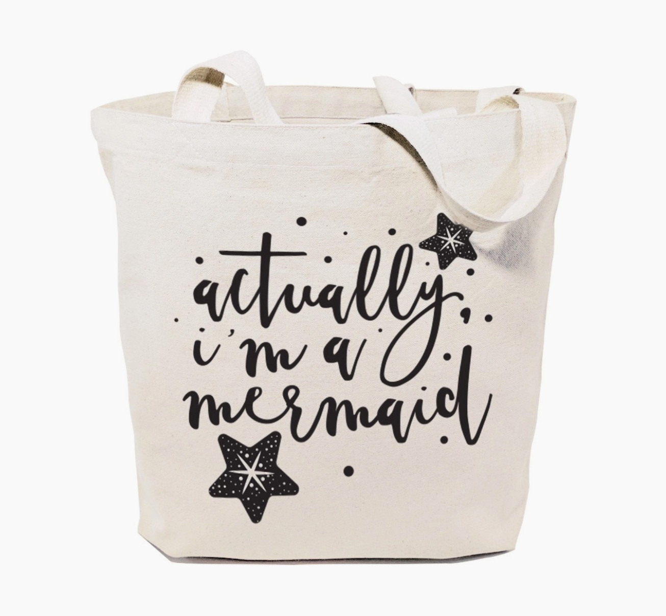 Load image into Gallery viewer, Actually I&amp;#39;m a Mermaid Tote and Handbag
